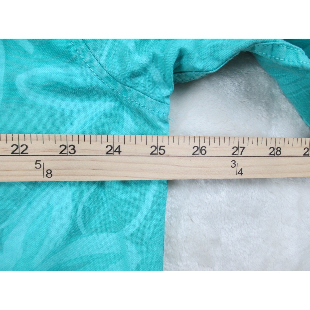 Fresh Produce Shirt Womens Large Green Floral Button Up Long Sleeve‎ Ladies - Picture 6 of 8
